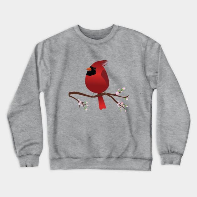 Cute egg shaped Northern cardinal Crewneck Sweatshirt by Bwiselizzy